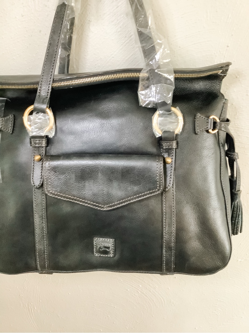 NWT Dooney & Bourke The Smith Bag Black Leather Tote - Picture 2 of 12
